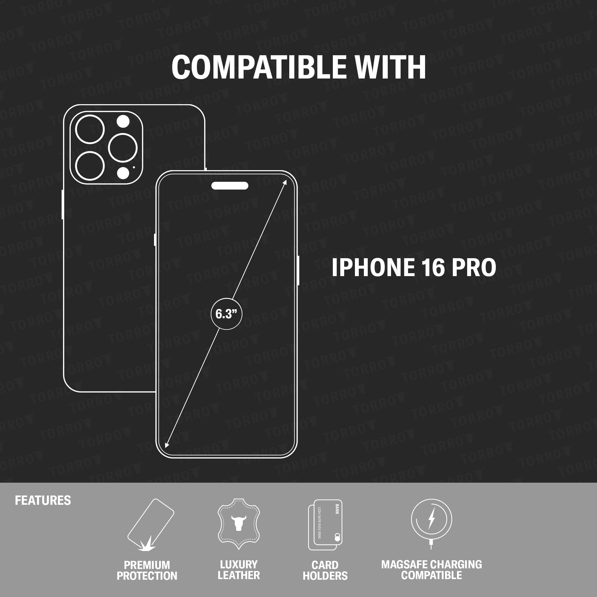 TORRO Flip Case Compatible with iPhone 16 Pro - Image 2