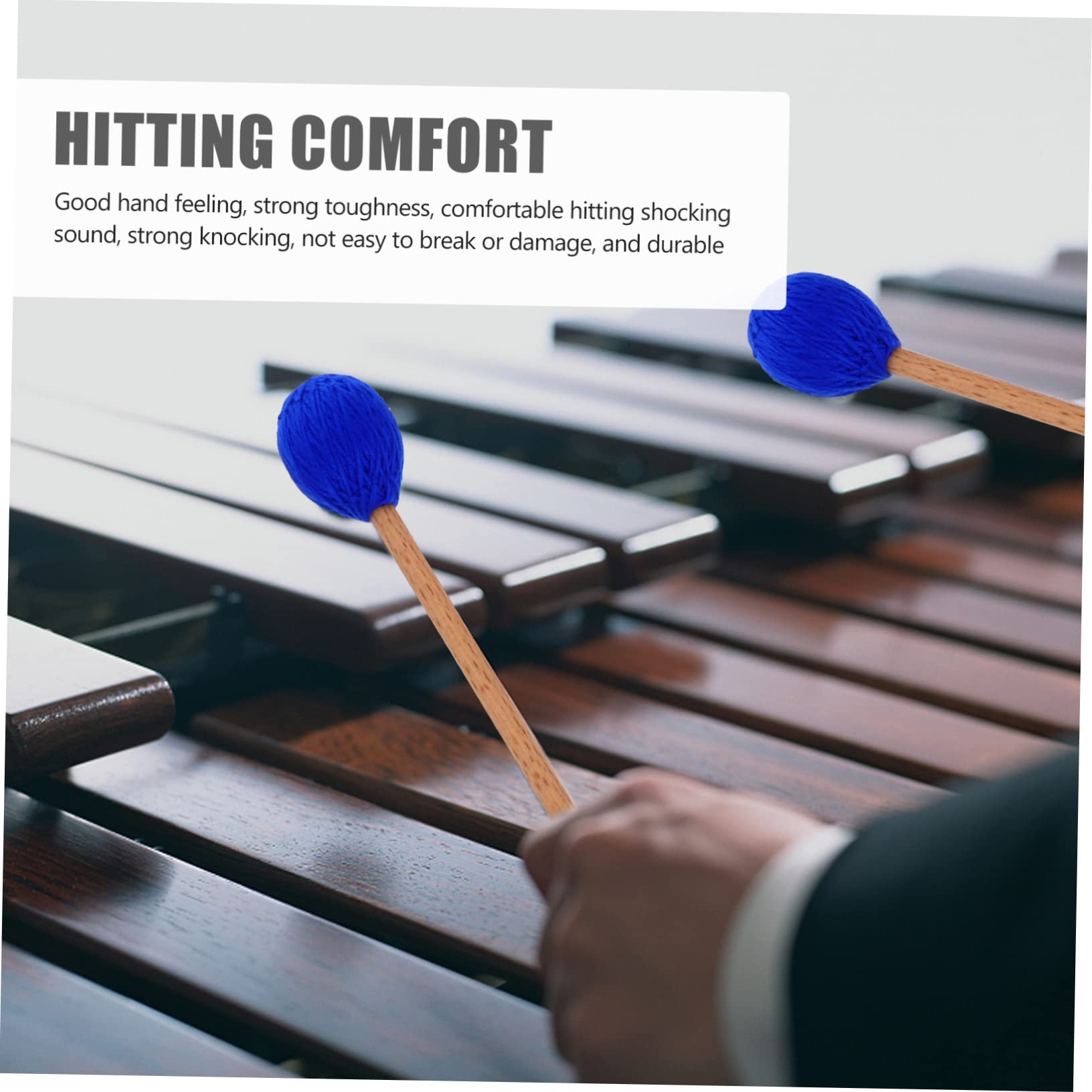VICASKY 3paare Marimba-mallet Mit Ahorngriff Für Xylophon Und Glockenspiel Für Anfänger Und Profis Sorgt Für Klaren Und Ist Ein Unverzichtbares Zubehör Für Musiker
