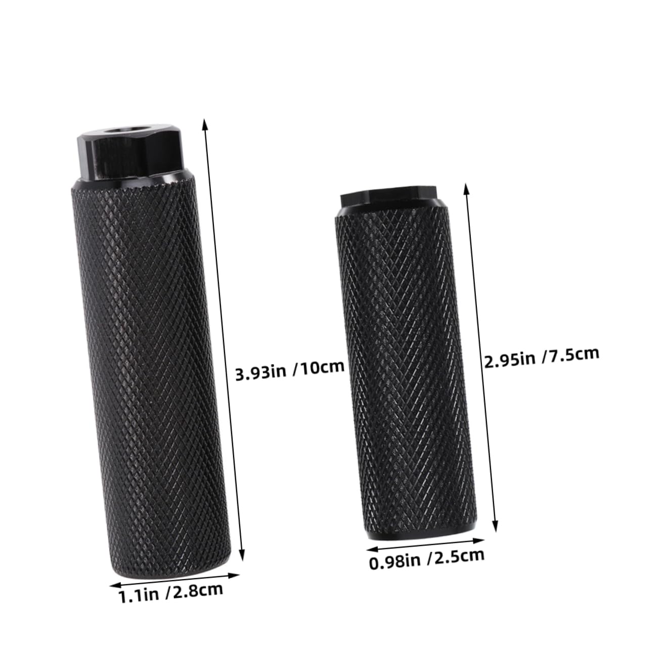 balacoo Folding Bike Rear Pedals Aluminum Alloy Bike Supply Portable Foot Pegs Sturdy Comfortable for Riding