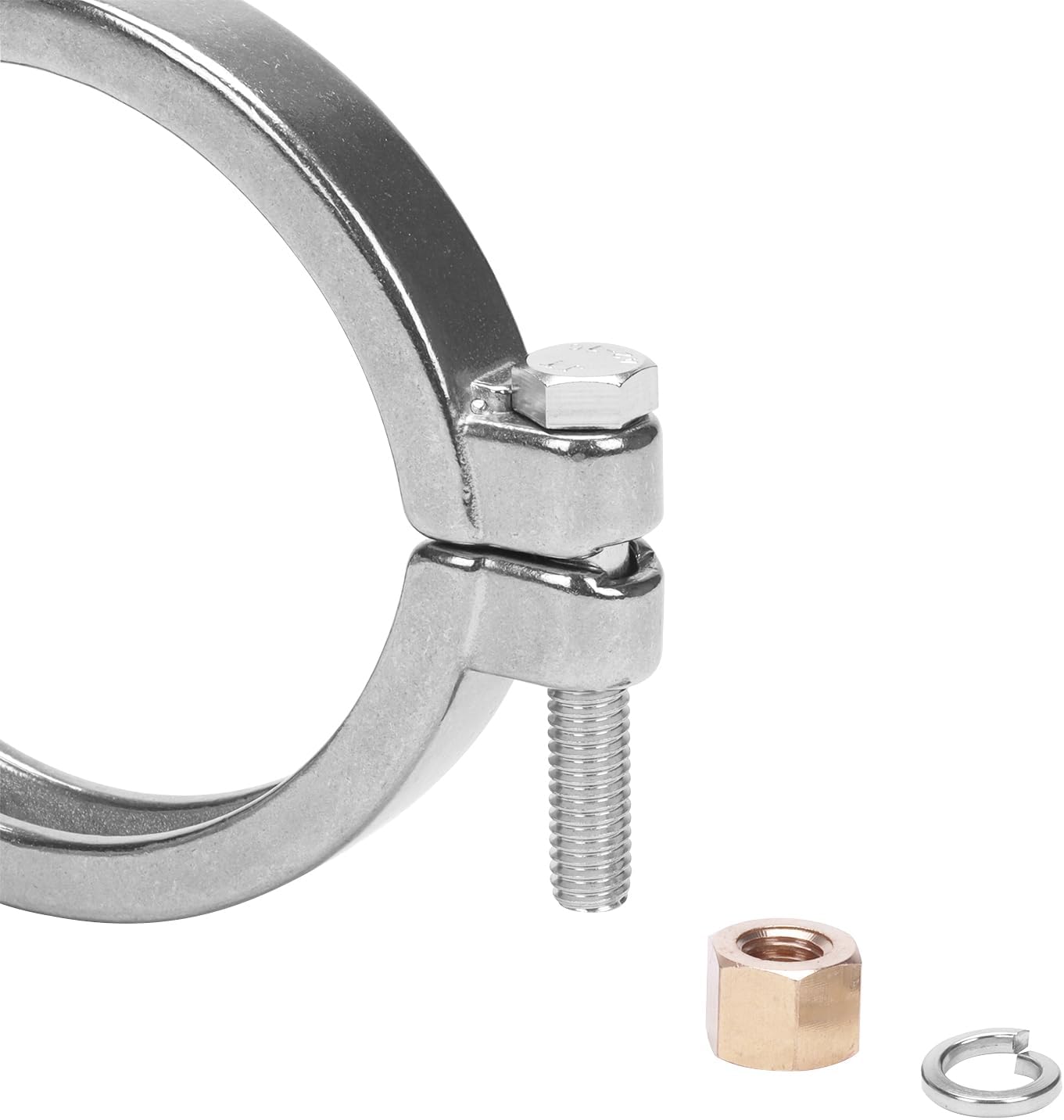DERNORD Sanitary Clamp High Pressure Bolted Tri Clamp Clover Stainless Steel 304 (Tri-clamp: 3.5 Inch)