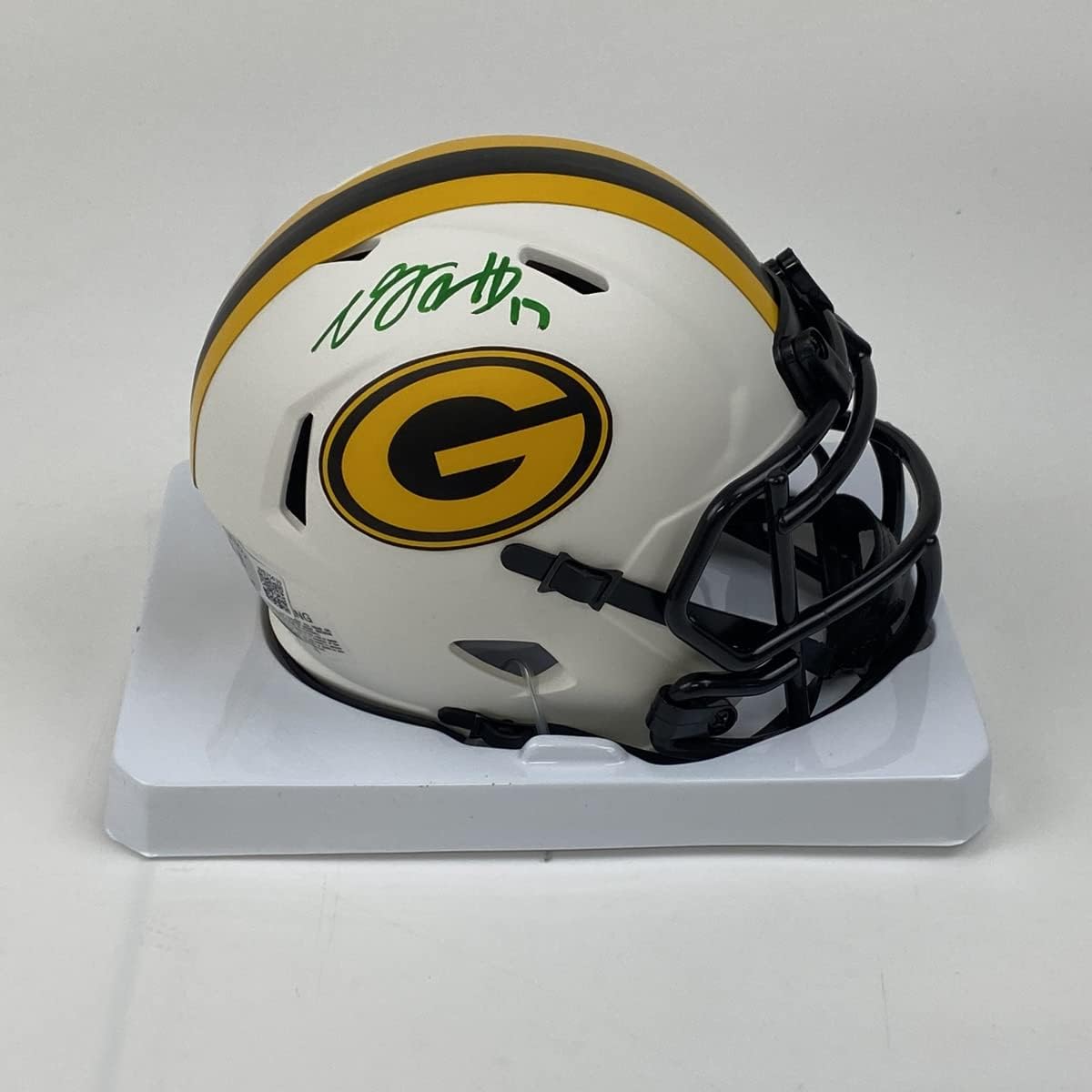 Autographed/Signed Davante Adams Green Bay Packers Lunar Eclipse Football Mini Helmet Beckett BAS COA : Collectibles & Fine Art