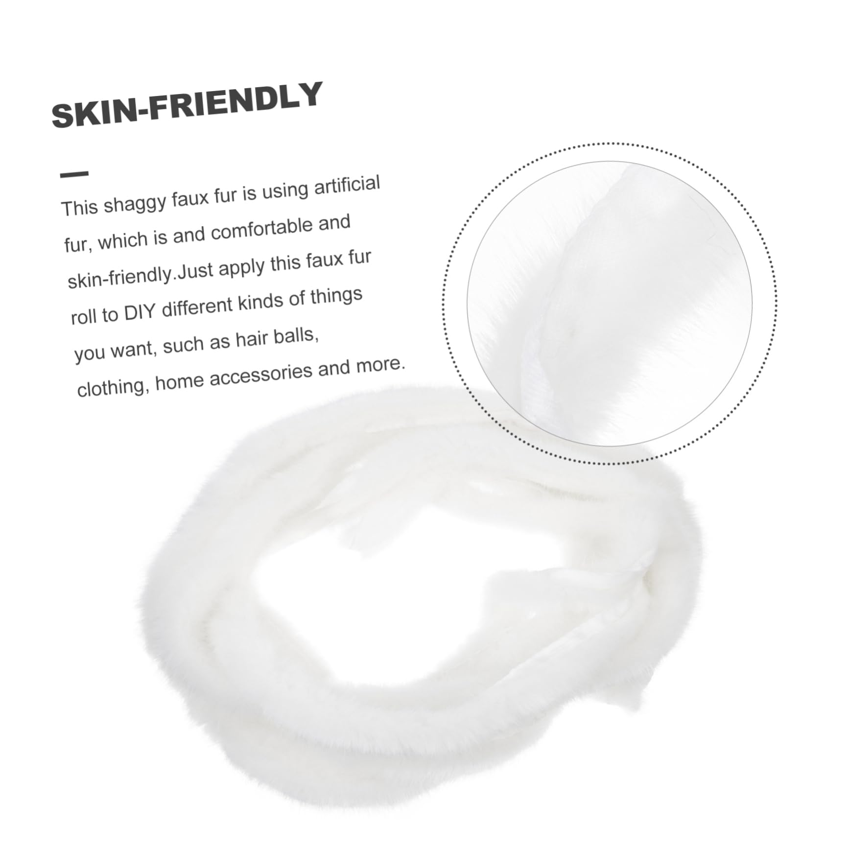 POPETPOP Cinta de Material Sintético Blanco de 3cm para Decoración Navideña y Accesorios de Ropa Hanfu, Material Artificial para Manualidades y DIY
