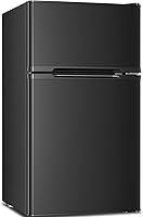 Vista 1 de Antarctic Star - Mini refrigerador compacto, 3.2 pies cúbicos con congelador separado, refrigerador doble de 2 puertas ajustable con estantes