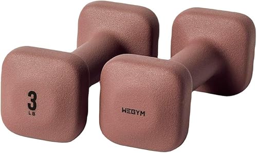 Miniatura 9 de WeGym SafeGrip Square Dumbbells with Anti Slip Handles, Aesthetic Free Weights for Home Workouts, Stable Design Prevents Rolling during Floor