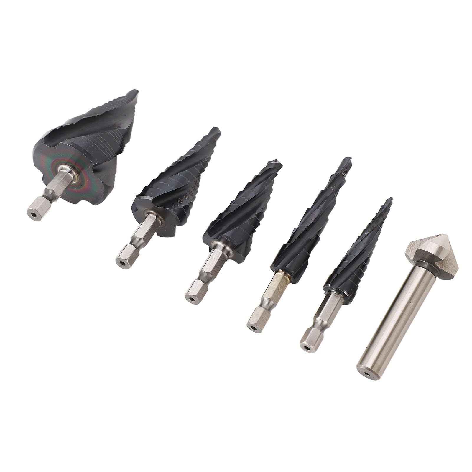 Juego de brocas escalonadas de alta dureza 4 surcos M35 Kit de brocas de cobalto para metal duro de acero inoxidable para usuarios de taladro eléctrico