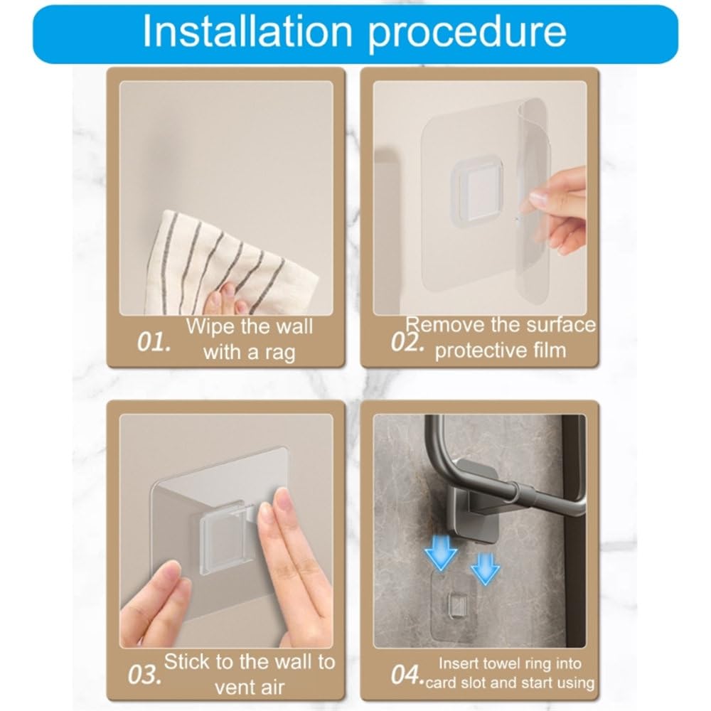 XBTGS Toallero giratorio montado en la pared, accesorios de baño, toallero para baño, toallero para baño, gris pistola, redondo, gris pistola, redondo