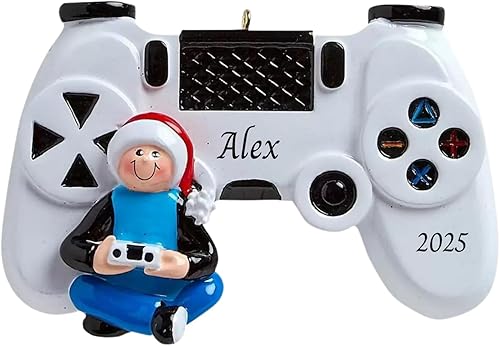 Adorno de árbol de Navidad personalizado para el mejor jugador 2022, adornos para juegos, decoración personalizada, recuerdo para jugadores,