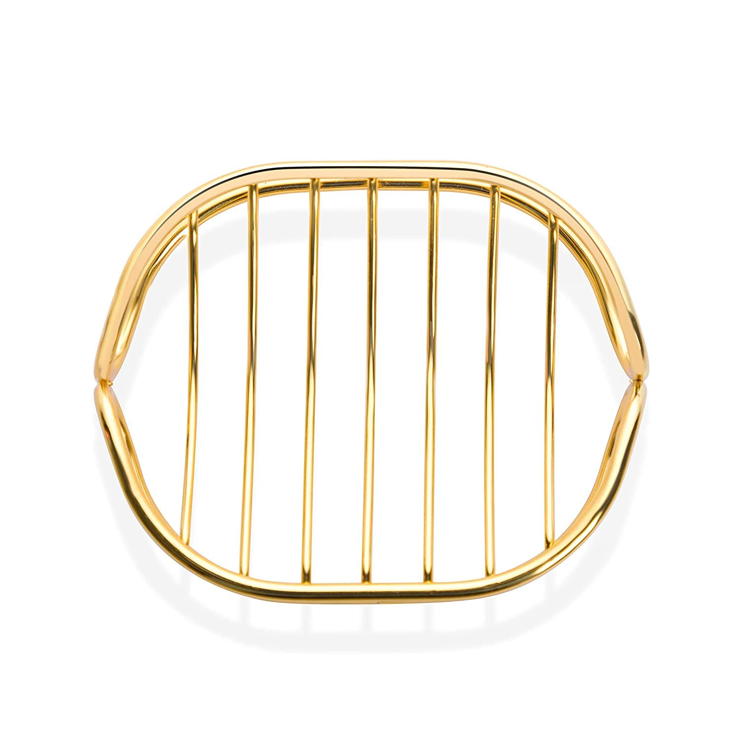 Ash & Roh® Self Draining Soap Dishes for Shower, Rust Proof Soap Sponge Holder Stainless Steel Bar Soap Dish for Kitchen || Bathroom || Shower (Gold) (B08GBY1JGL) Amazon Price History, Amazon Price Tracker