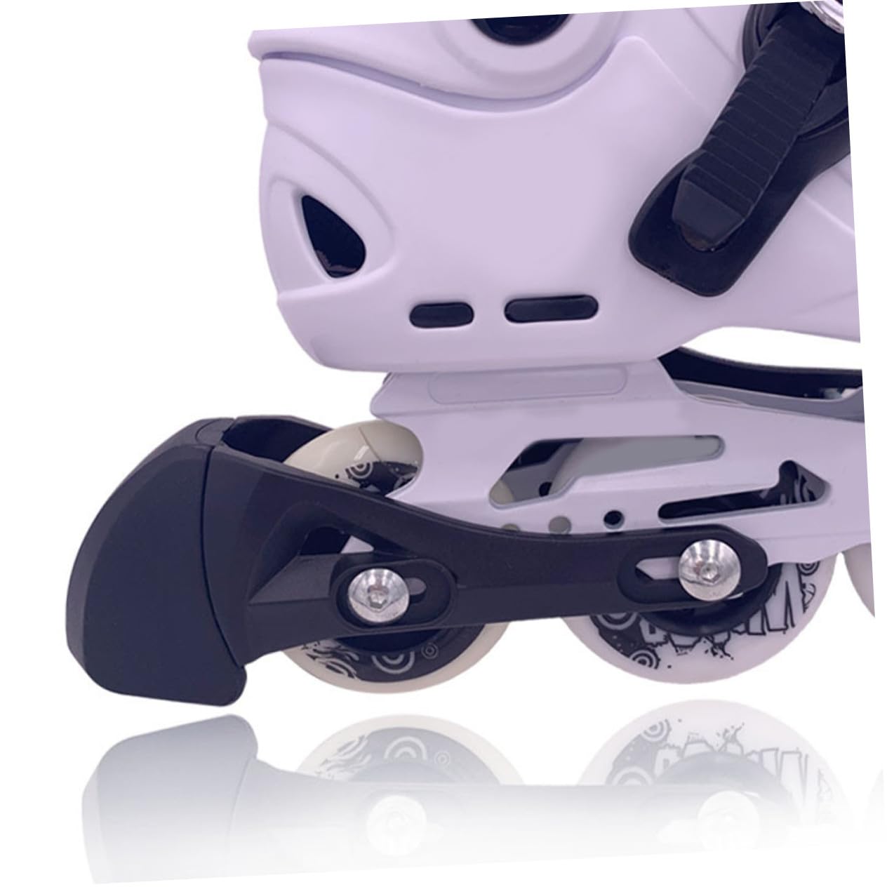 POPETPOP Topes para Patines en Línea de Plástico Negro Potencia de Frenado Rápida Compatibles Patines Freestyle para Paradas Seguras