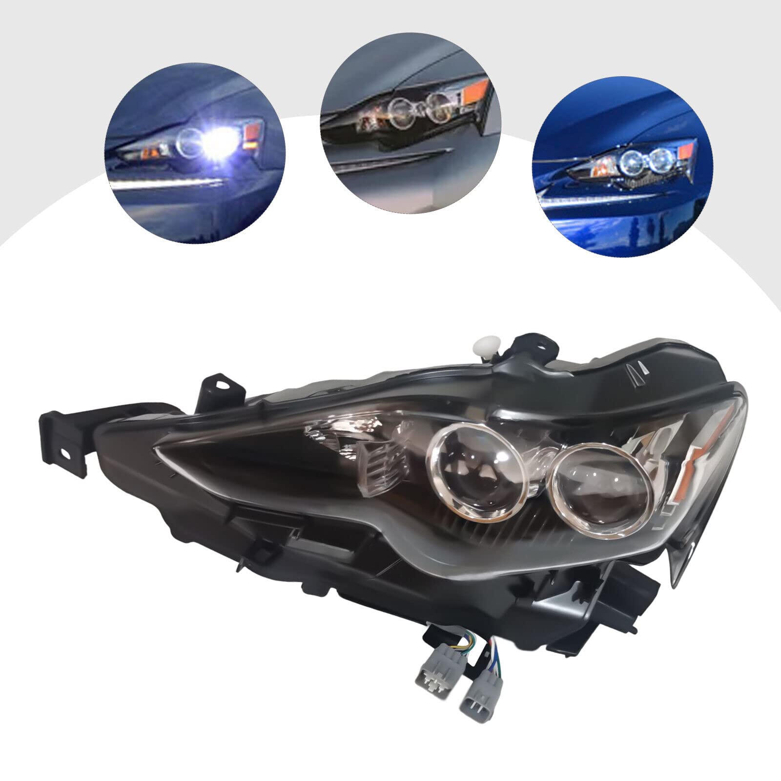 Amazon.com: EnSyuSuMa 2014 2015 2016Lexus IS250 IS350 Headlight 