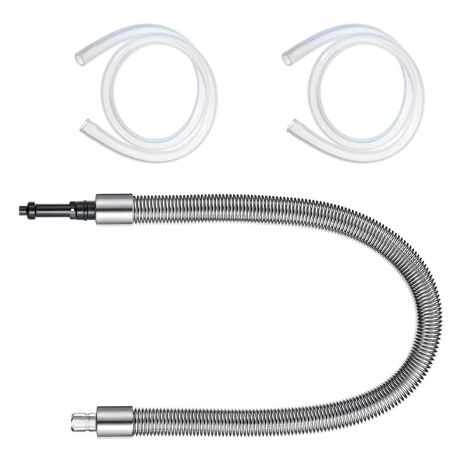 SHINLHUA Stainless Steel Milk Hose Coffee Milks Casing Hose with HP1 / HP3 Adapter Milk Pipe Tube Coffee Machine Accessories Pipe Tube