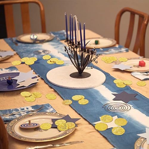Miniatura 6 de 100 monedas de oro de plástico, monedas de juego de Hanukkah, monedas de caza del tesoro pirata, monedas para aventuras piratas, fiestas temáticas