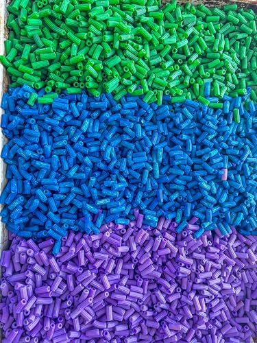 Image of 4 Cups of Rainbow Pasta Sensory Bin Filler for Sensory Table (Pack of 3)