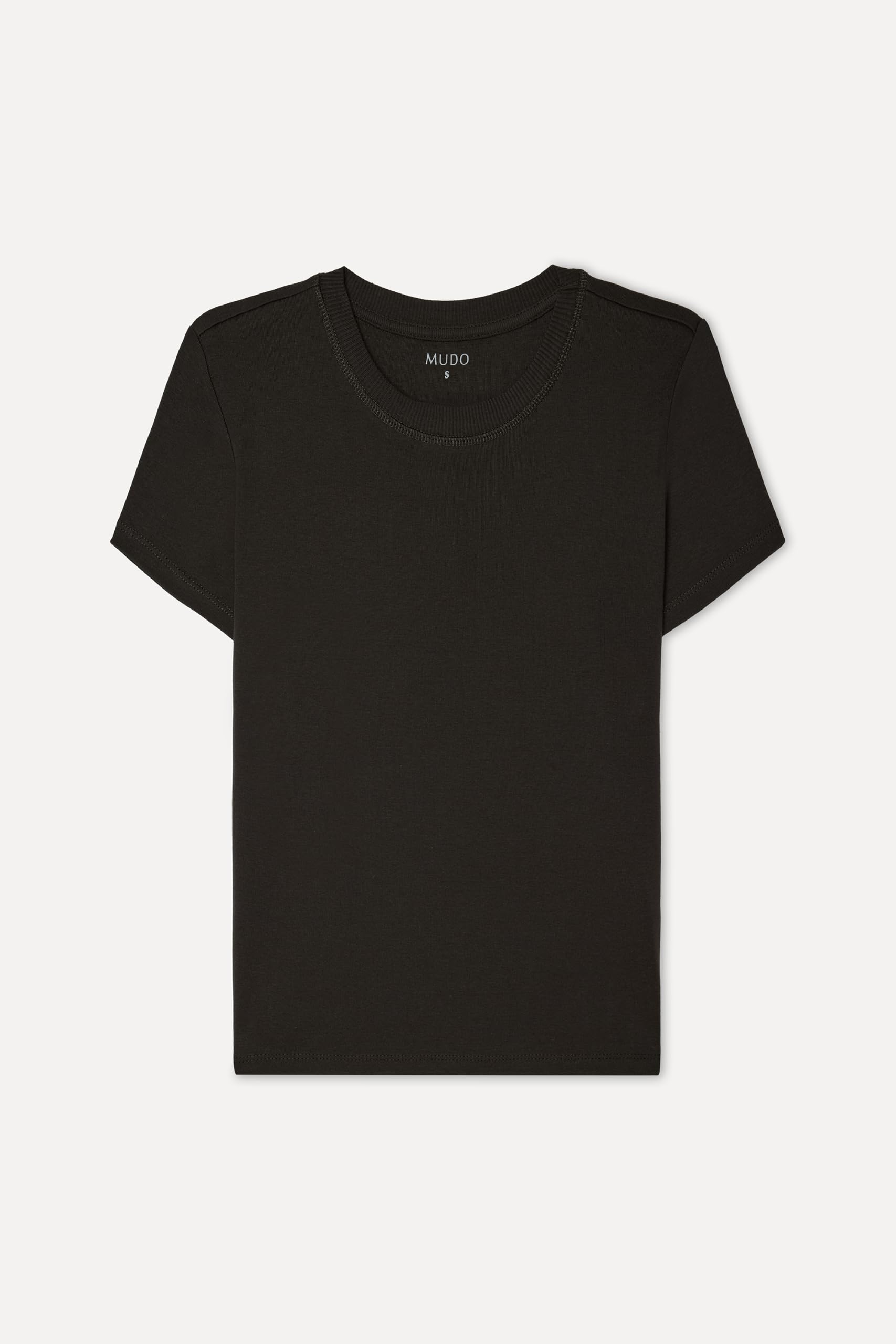 Kadın Kırmızı Fitted Bisiklet Yaka Kısa Kollu T-Shirt