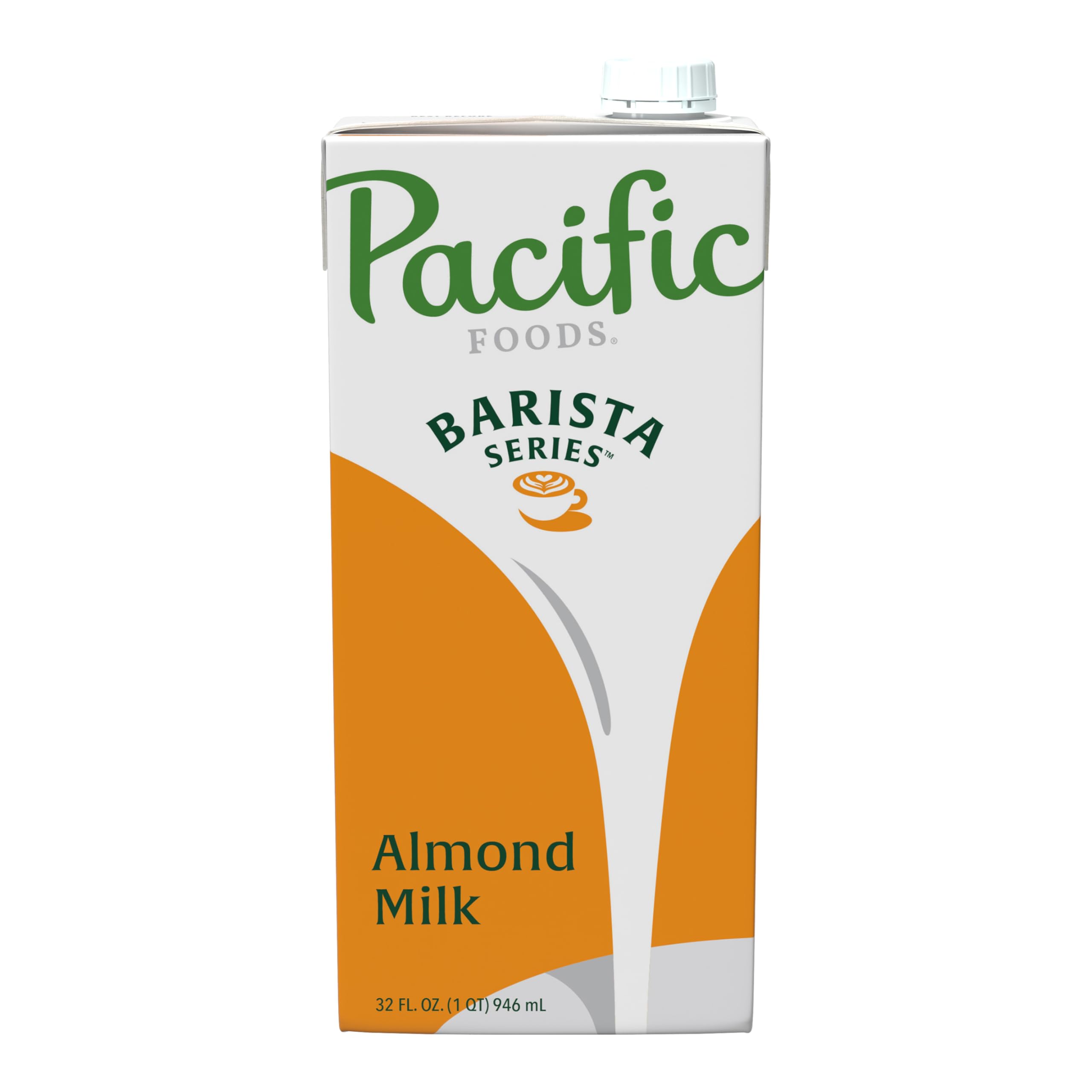 Pacific Foods Barista Series Original Almond Milk, Plant Based Milk, 32 oz Carton (Pack of 12)
