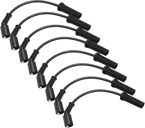 Miniatura 4 de Wilaly Juego de 8 bujías de iridio 41-110 y cable 9748UU para Chevrolet GMC 4.8L 5.3L 6.0L V8