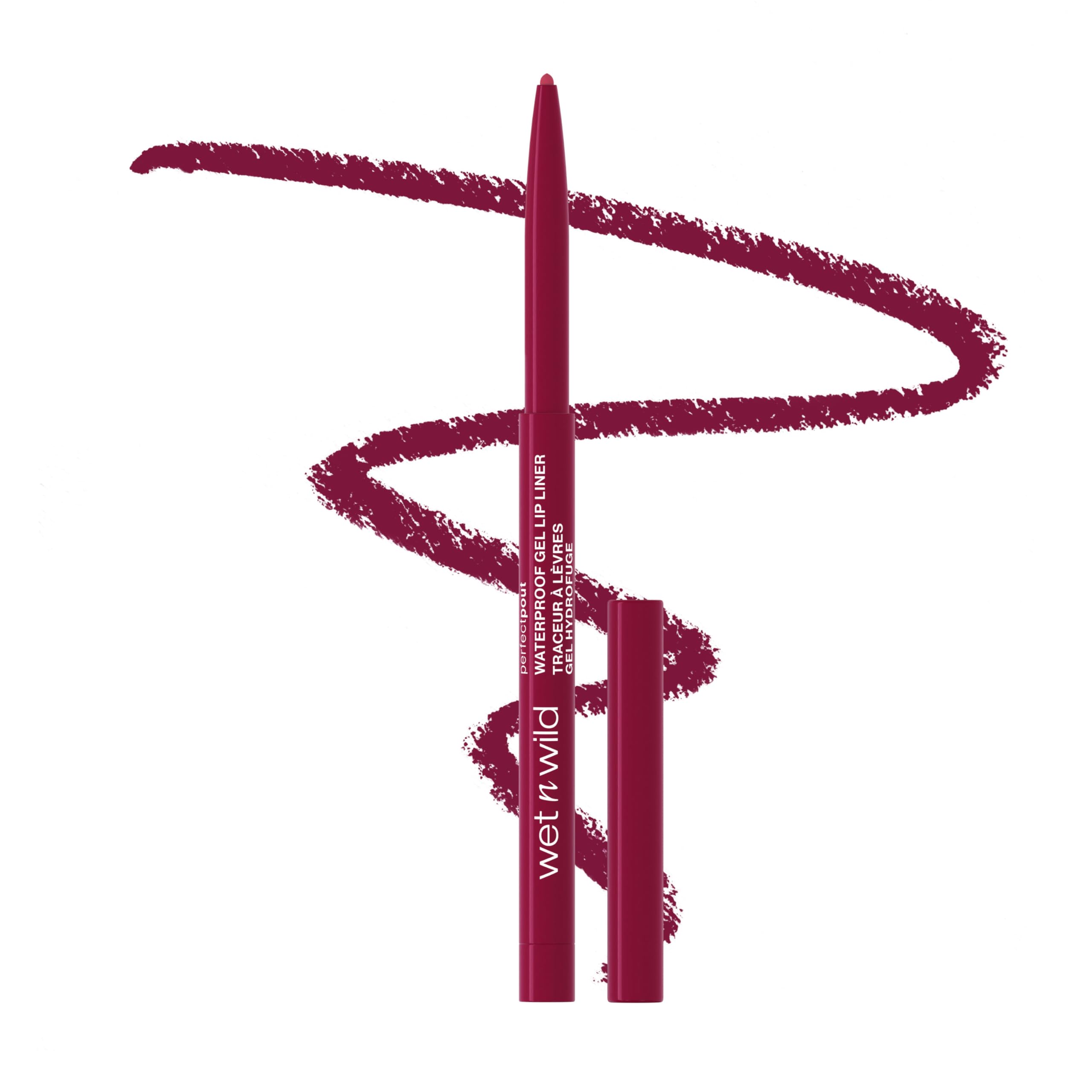 Perfect Pout Gel Lip Liner, Highly Pigmented Lip Pencil with Semi-Matte Finish, Shapes and Sculpts Lips, Currant Mood