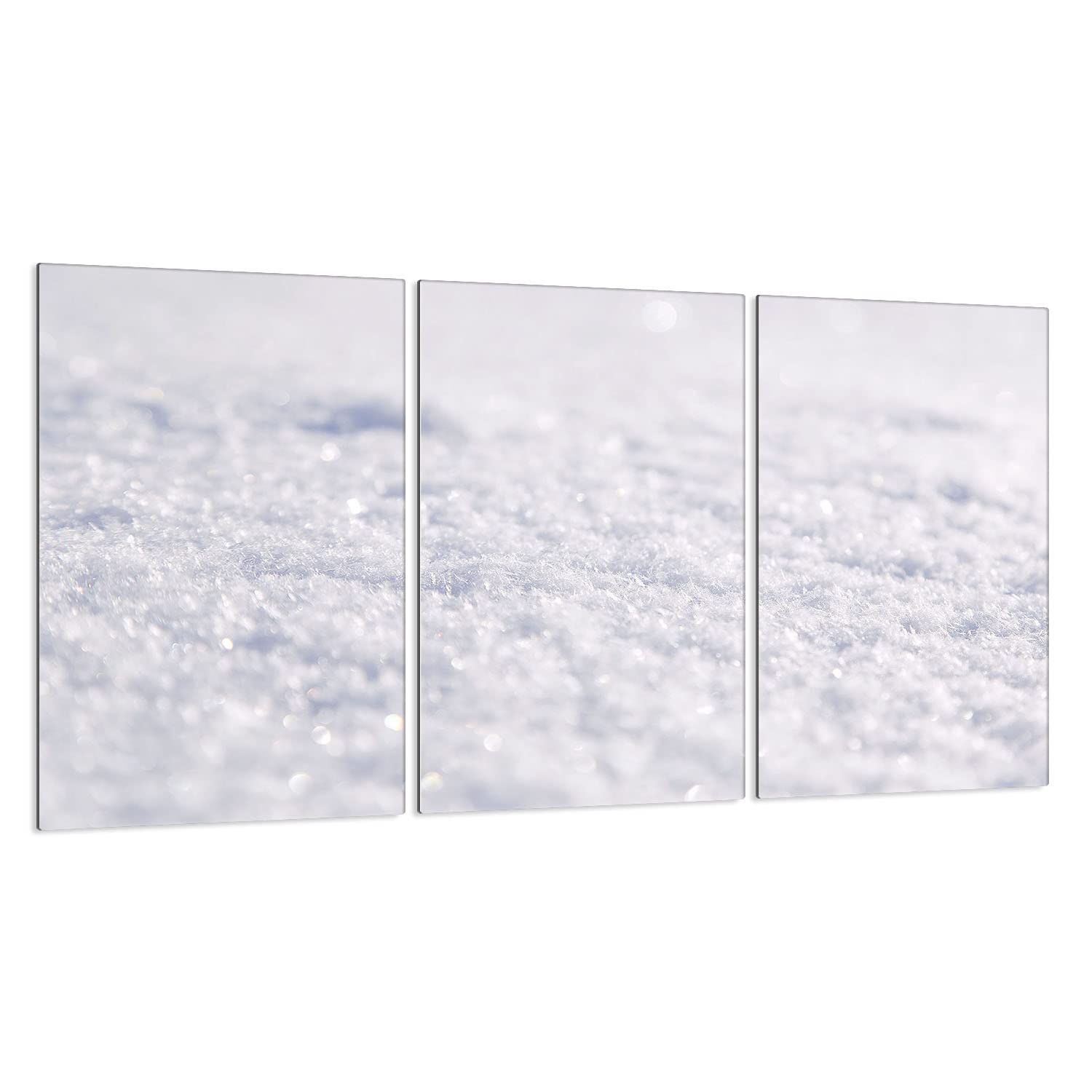 DarHaus Tabla de cortar decorativa de cristal templado y cubre vitro, Placa protectora de vitrocerámica 30 x 52 cm 3piezas, para inducción, protección contra salpicaduras, decoración, BLANCO