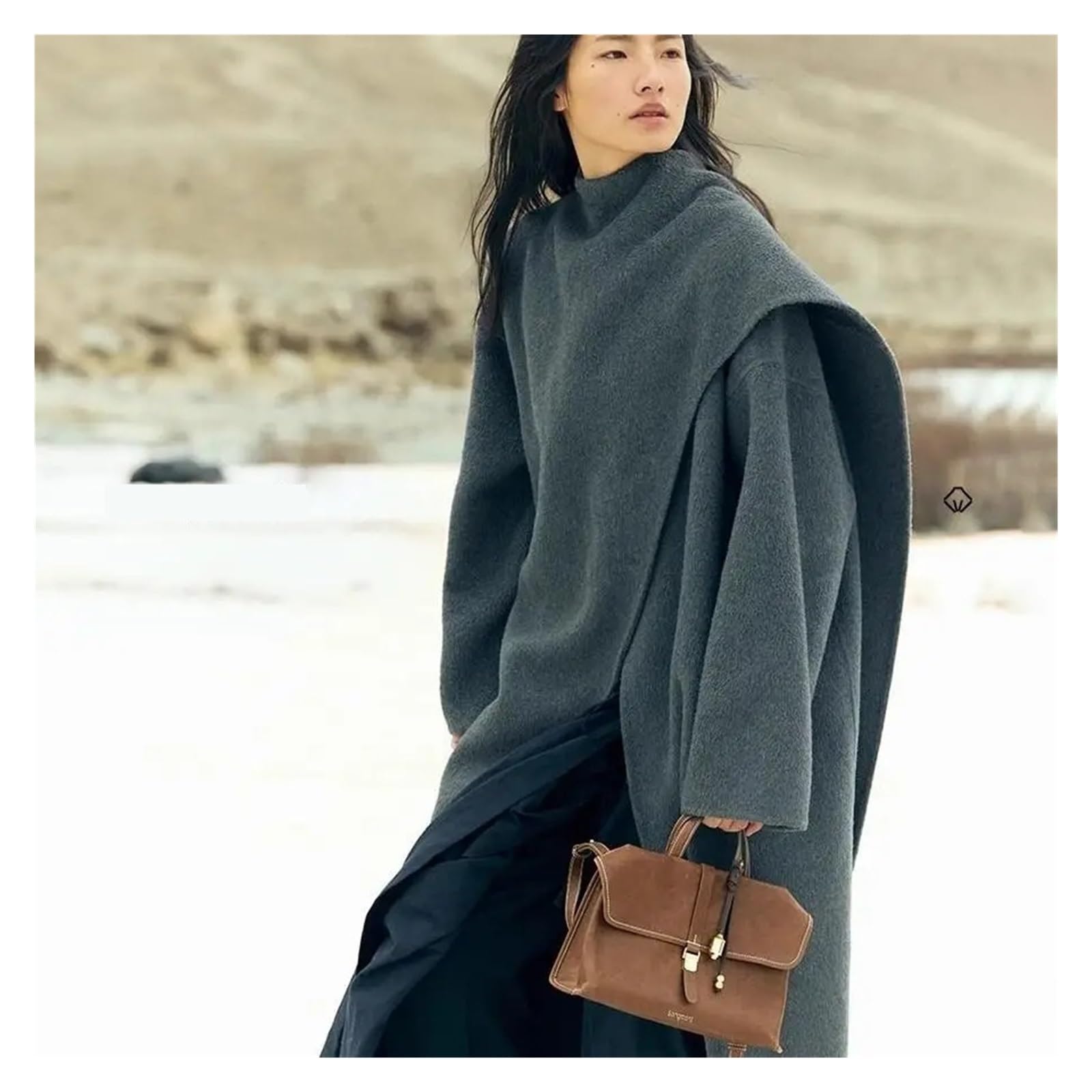 Borsa Jeans Donna Borsa a tracolla casual in denim da donna, borsa a compatta con finiture in pelle