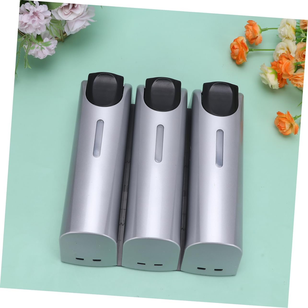 Metal Plastic Easy Clean Install Wall-Mounted Shampoo Bottle Holder Modern Design for Bathroom