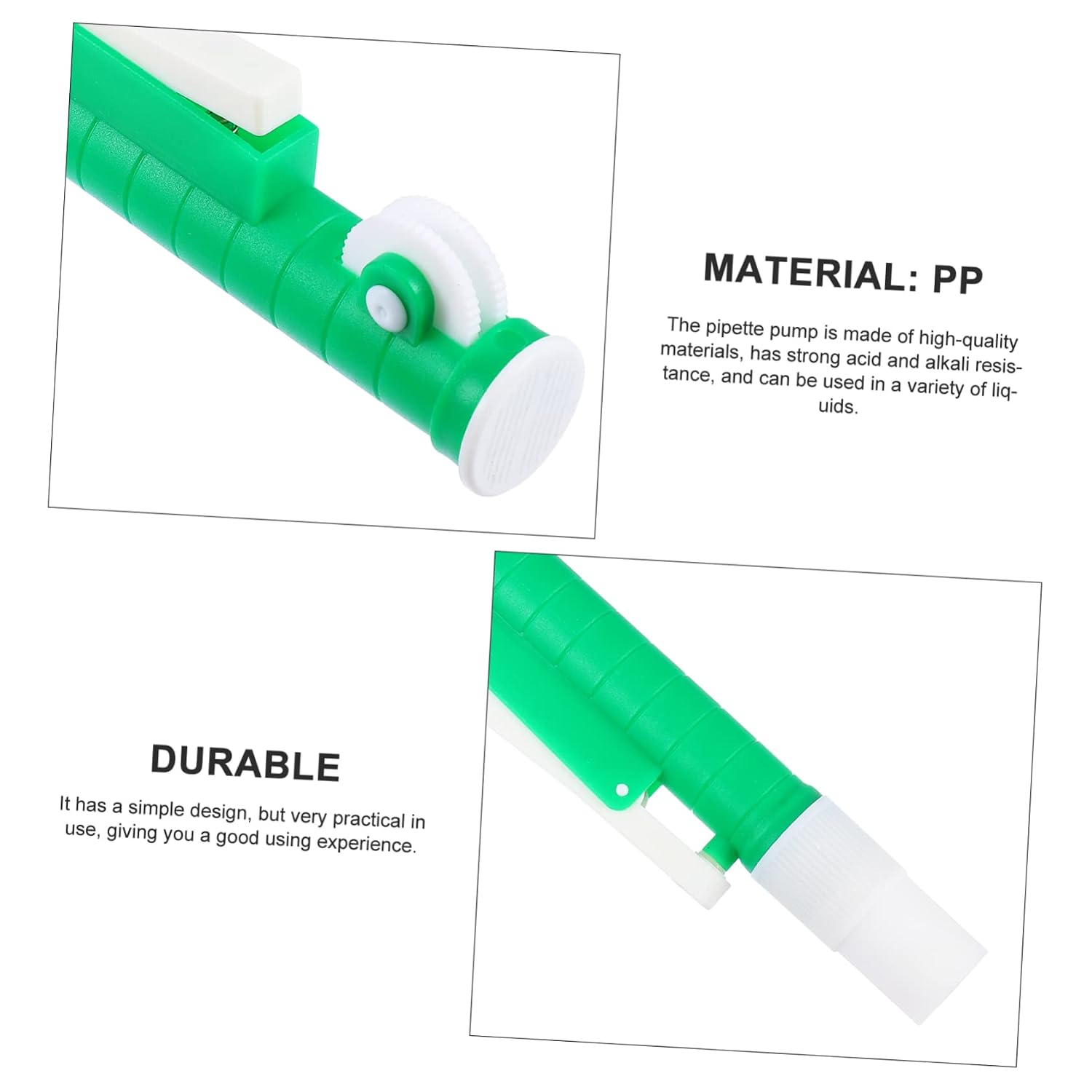 Alipis Laboratory Pipette Pump Scientific Liquid Transfer Tool for Accurate Dispensing Design Easy One Hand Operation Compatible Pipettes