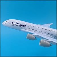 Vista 4 de Scale Airplane Model 18cm for Lufthansa A380 Alloy Finished Static Aircraft Model with Stand for Display for Aircraft Exquisite Collection Gift