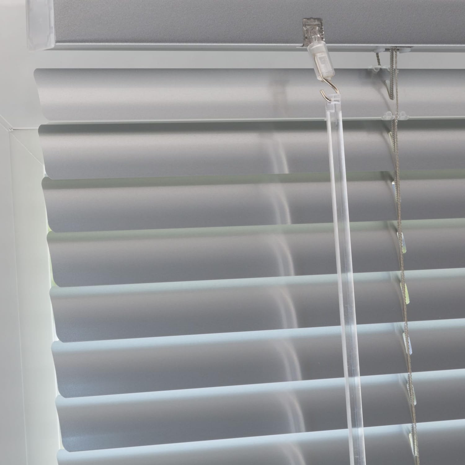 Veneziana Bianca PVC Dimensioni 120 x 160 cm Lamelle Regolabili Privacy Protezione Solare Casa Ufficio