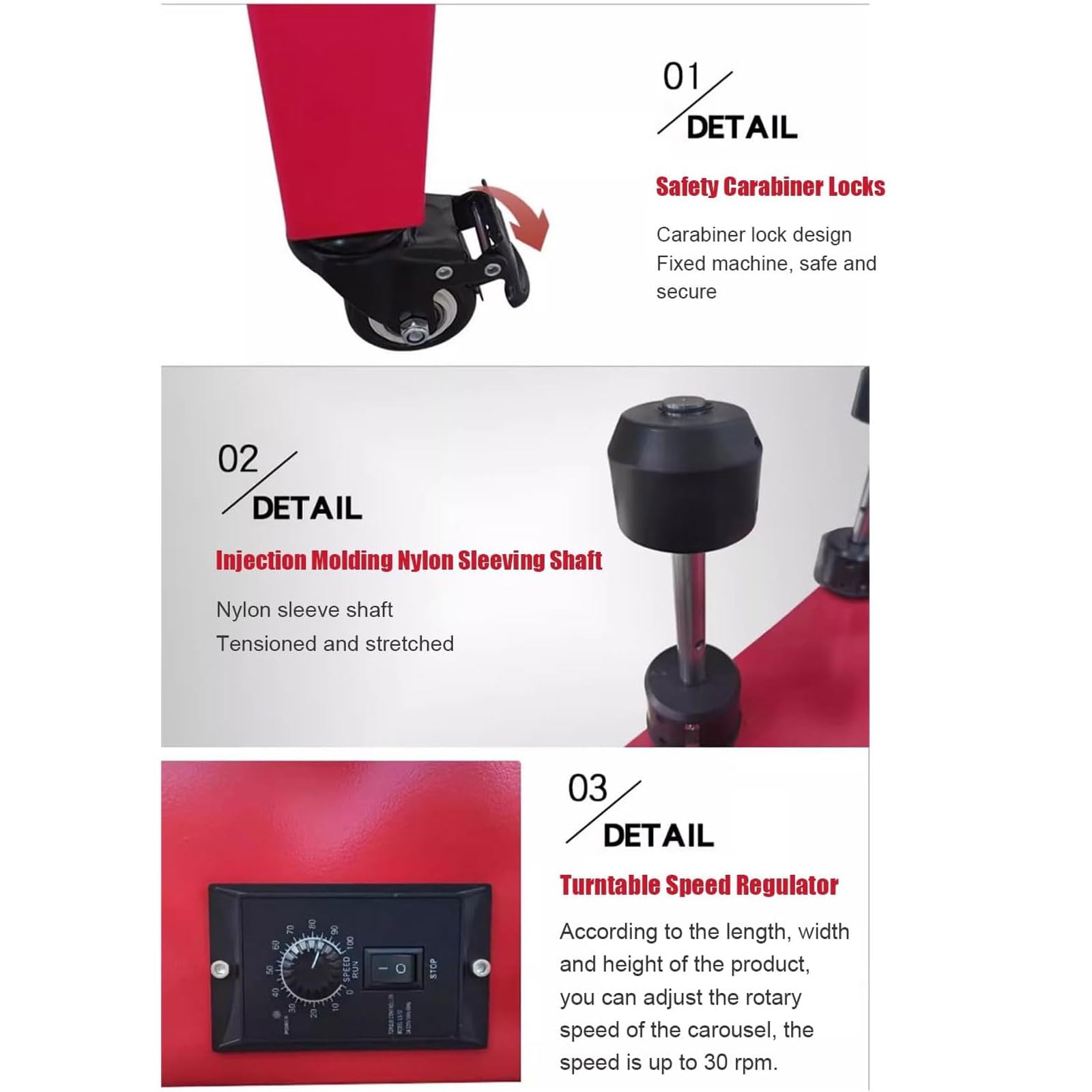 Distributeur De Film Étirable Électrique, Machine D'emballage De Film Étirable De Qualité Industrielle 30 Tr/min Avec Interrupteur À Pédale Et Plateau Tournant À Poignée, Pour Entrepôt, Logistique