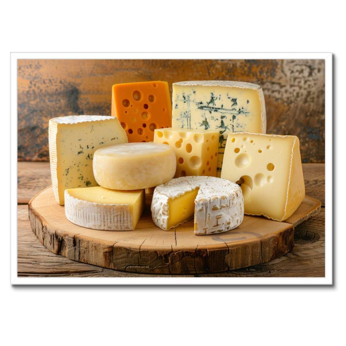 Planche à fromage poster encadré noir luxe décoration murale - 3