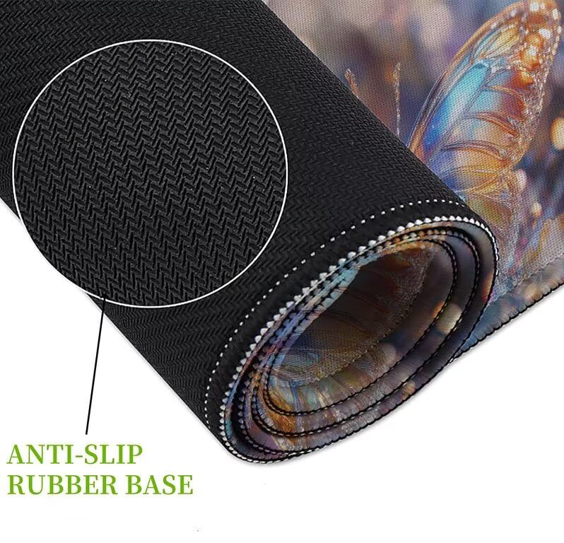 Tapis de souris antidérapant avec bords cousus pour une glisse fluide et précise