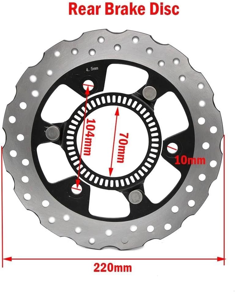 バック ディスクブレーキローター 220mm オートバイリアブレーキ