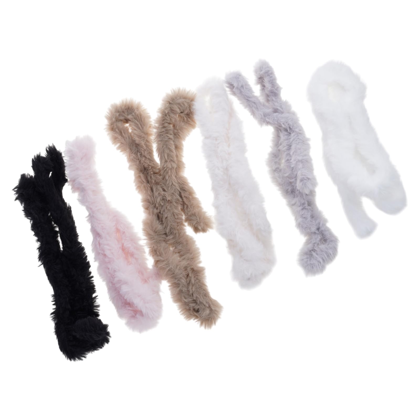 YWLUUOO 6 Colors Pipe Cleaners Craft Chenilles Stems Plush Dolls Twisting Sticks Craft Supplies Fuzzy Stick