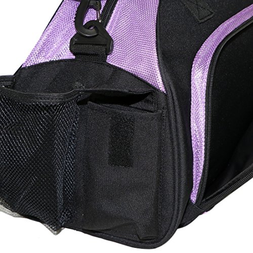 Kilofly Girl's Ballet Dance Sports Gym Duffel Bag Travel Carry On + Handy Pouch #TOP4