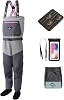 Trudave Womens Fishing Waders, Insulated Chest Waders with Stockingfoot Waterproof Neoprene Hunting Waders for Women