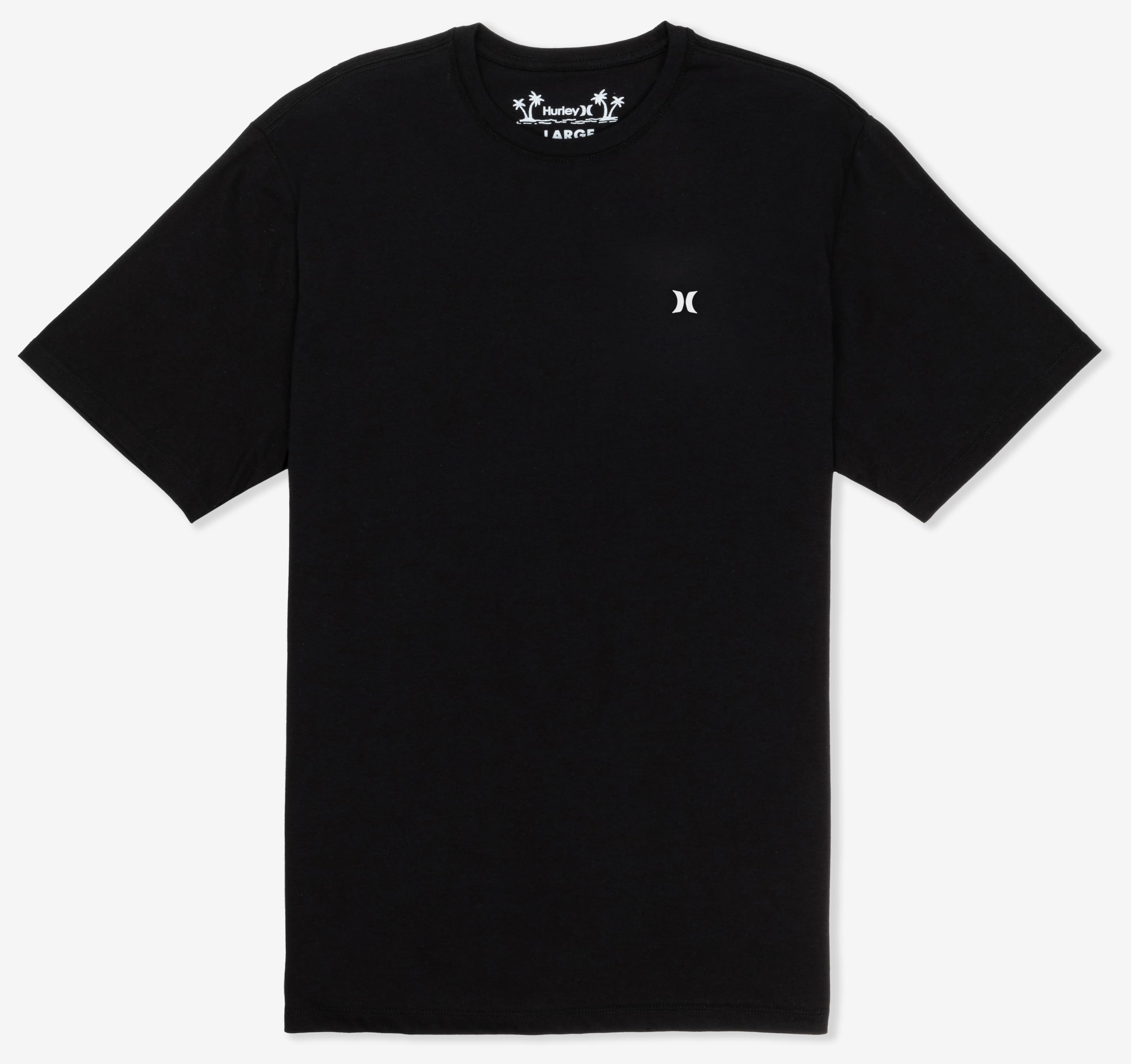 Hurley Mens Icon Tee T-Shirt, Black, S EU