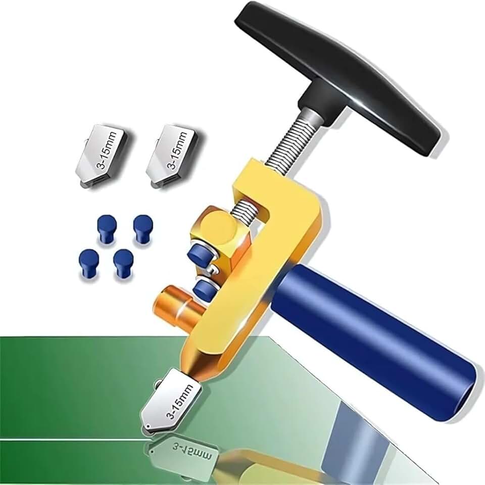 Cortador Riscador Vidro Espelhos Porcelanato Azulejo Profissional 3-15mm Alta Qualidade
