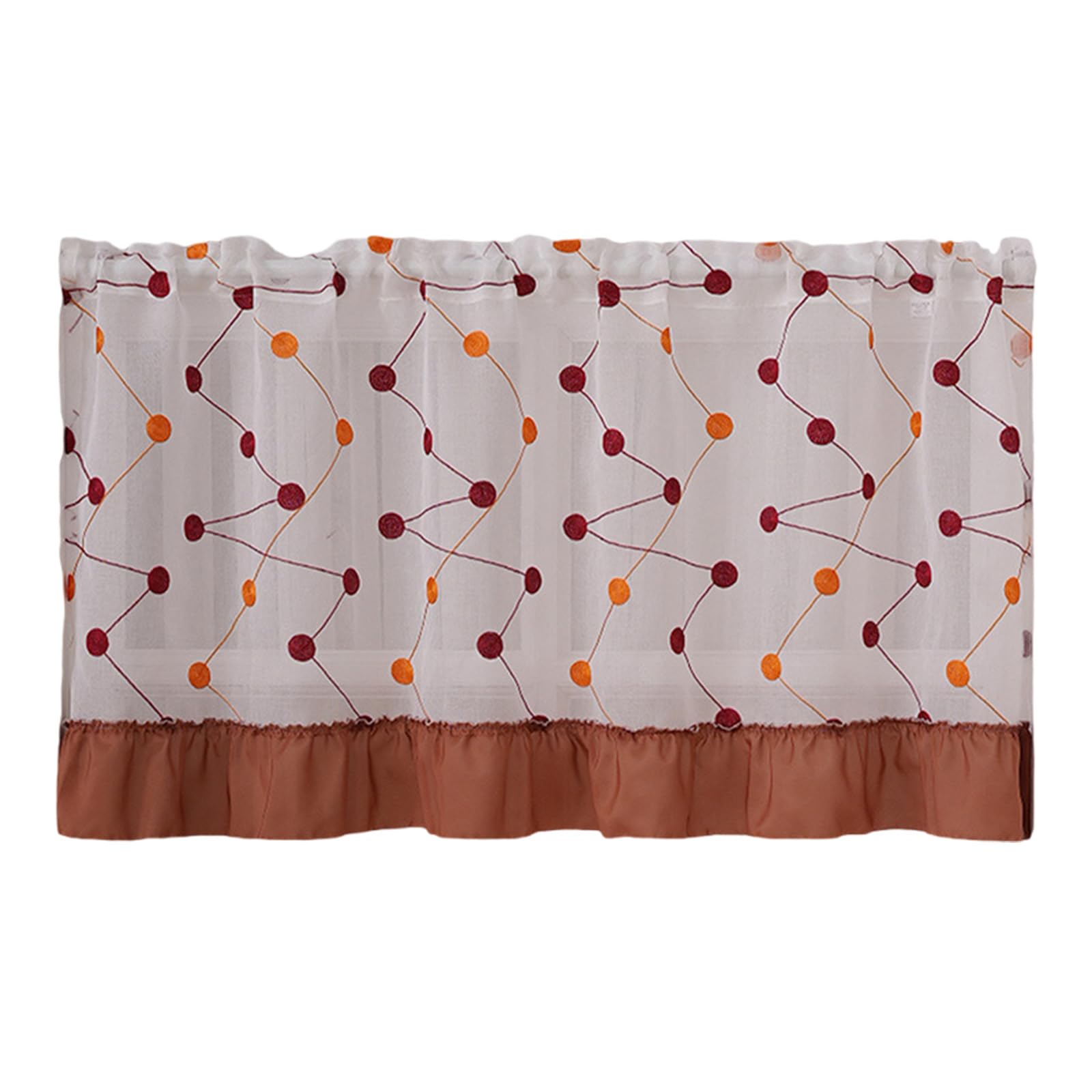 HDOYTXXM Embroidery Curtain 150x60cm Flower Window Polyester Fabric for Home Privacy Flower Curtains