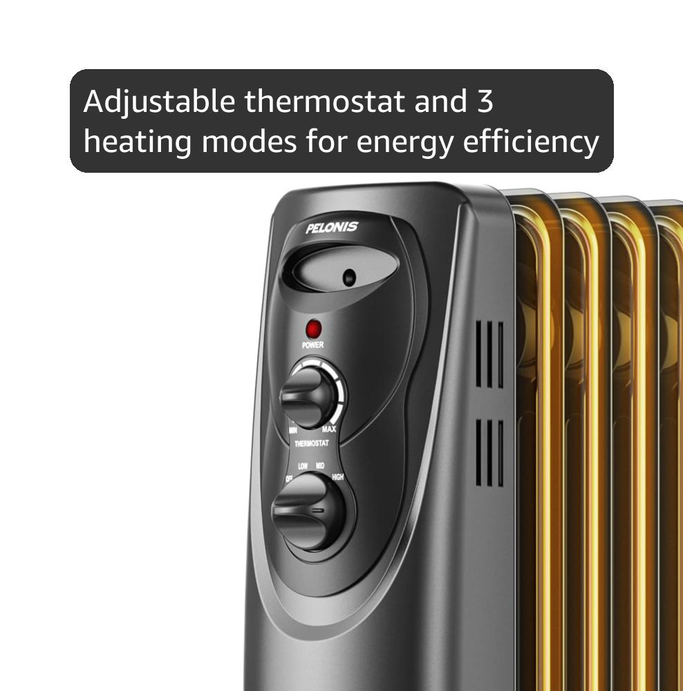 PELONIS Oliegevulde Radiator Met Thermostaat Recensie 2025 - Beste Keuze