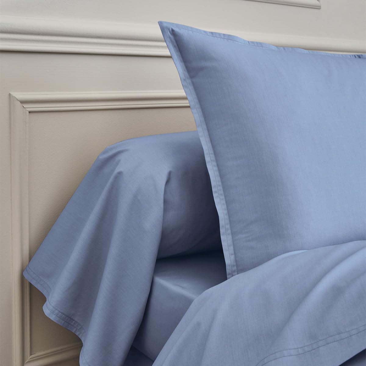 Essix First Bolster Pillow Cover Percale Cotton Olympic Blue 43cm x 230cm, 43x230 - Image 3