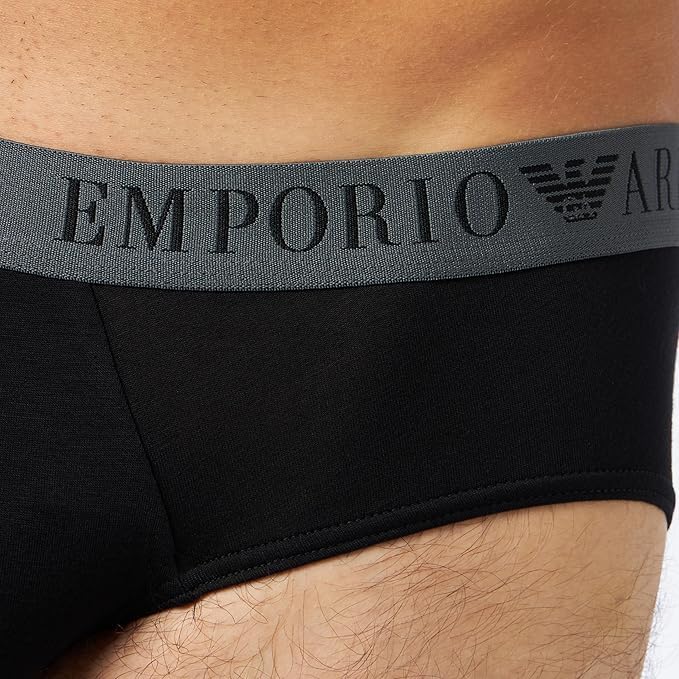 Emporio Armani mens Soft Touch Bamboo Viscose 2 Pack Brief - Image 4