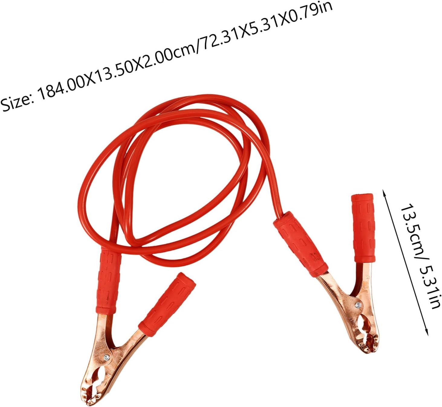 Automotive Battery Jumper Cables with Portable Battery Clips 1 Pair Heavy-Duty Car Starter Clamps for Emergency Jump Starting