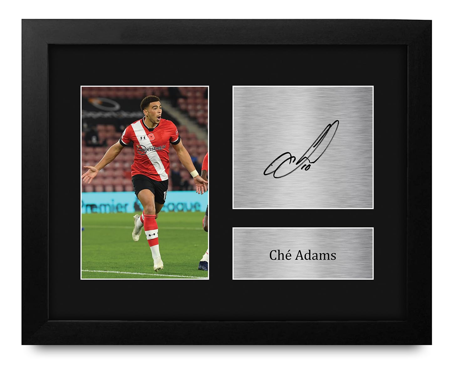 HWC TradingHWC Trading Che Adams Southampton Framed Gifts Printed Signed Autograph Picture for Football Fans and Supporters - US Letter Size