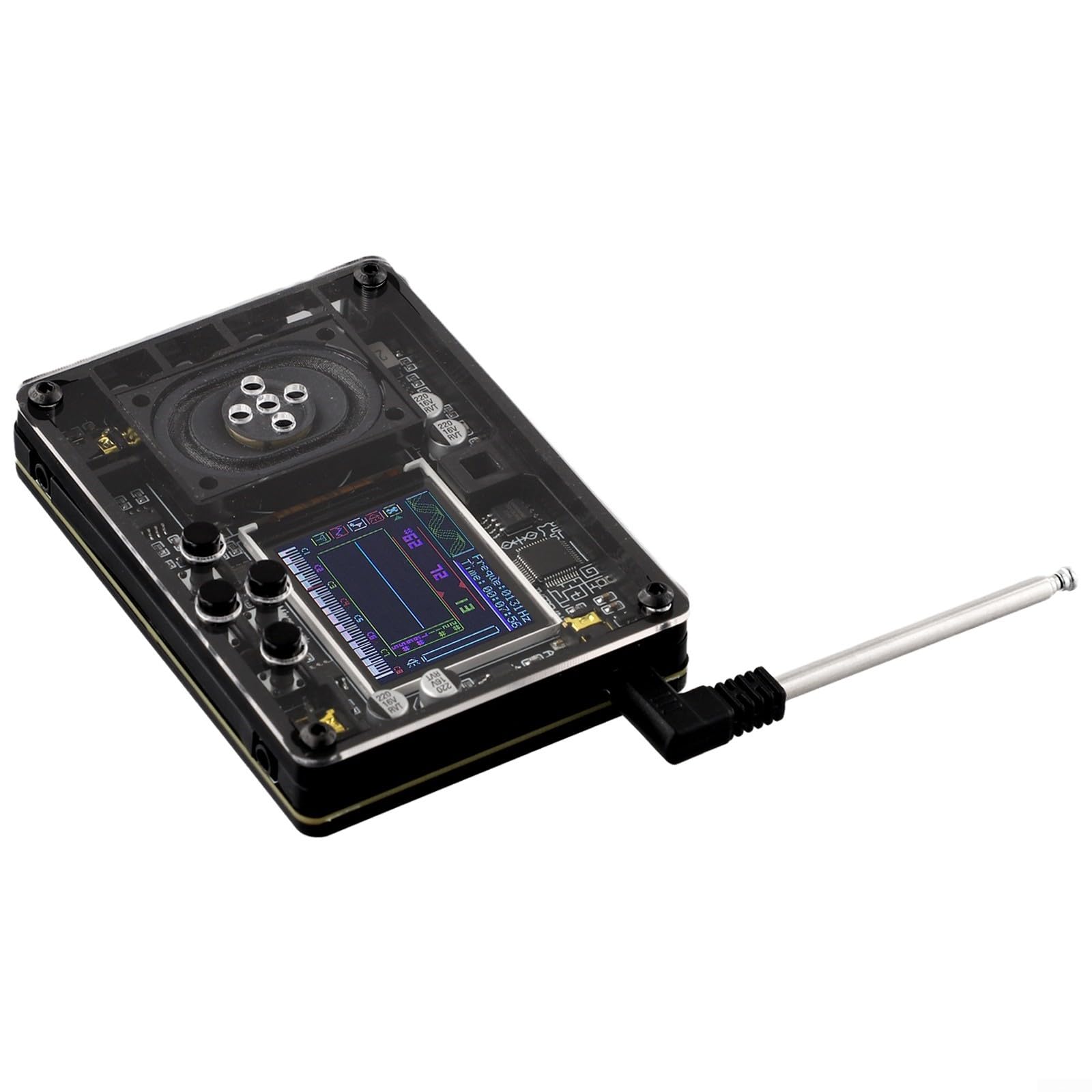 Creative Musical - Mini strumento elettronico Theremin con schermo a colori, dispositivo musicale elettronico portatile per onde sonore e display di intonazione