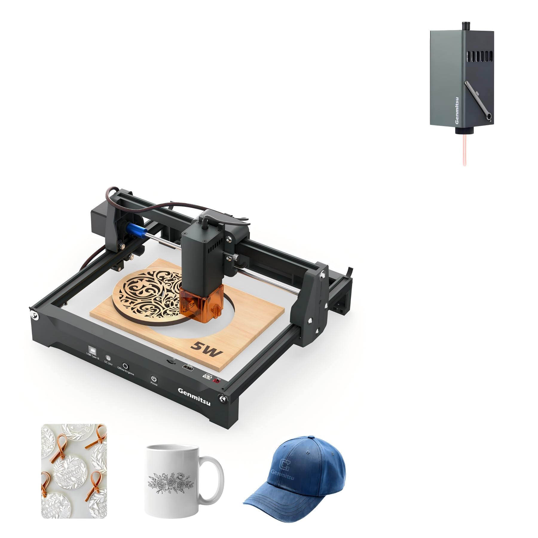 Amazon.com: Genmitsu Laser Engraver Machine Kortek 5W + 1064nm 