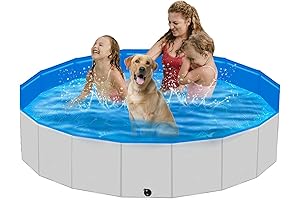 Extra Large Foldable Pet Pool for Kids, Portable Kiddie Pool for Summer Water Play