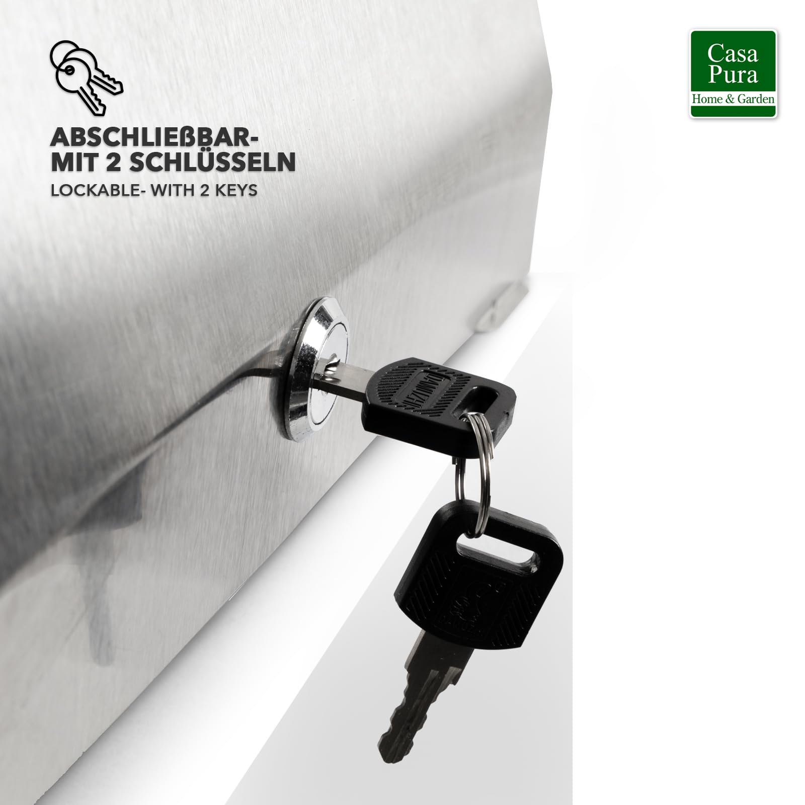 Floordirekt Distributore di carta in acciaio inox per 350 fino a 550 asciugamani di carta – chiudibile con 2 chiavi – Dispenser di asciugamani con materiale di montaggio incluso – Dispenser di
