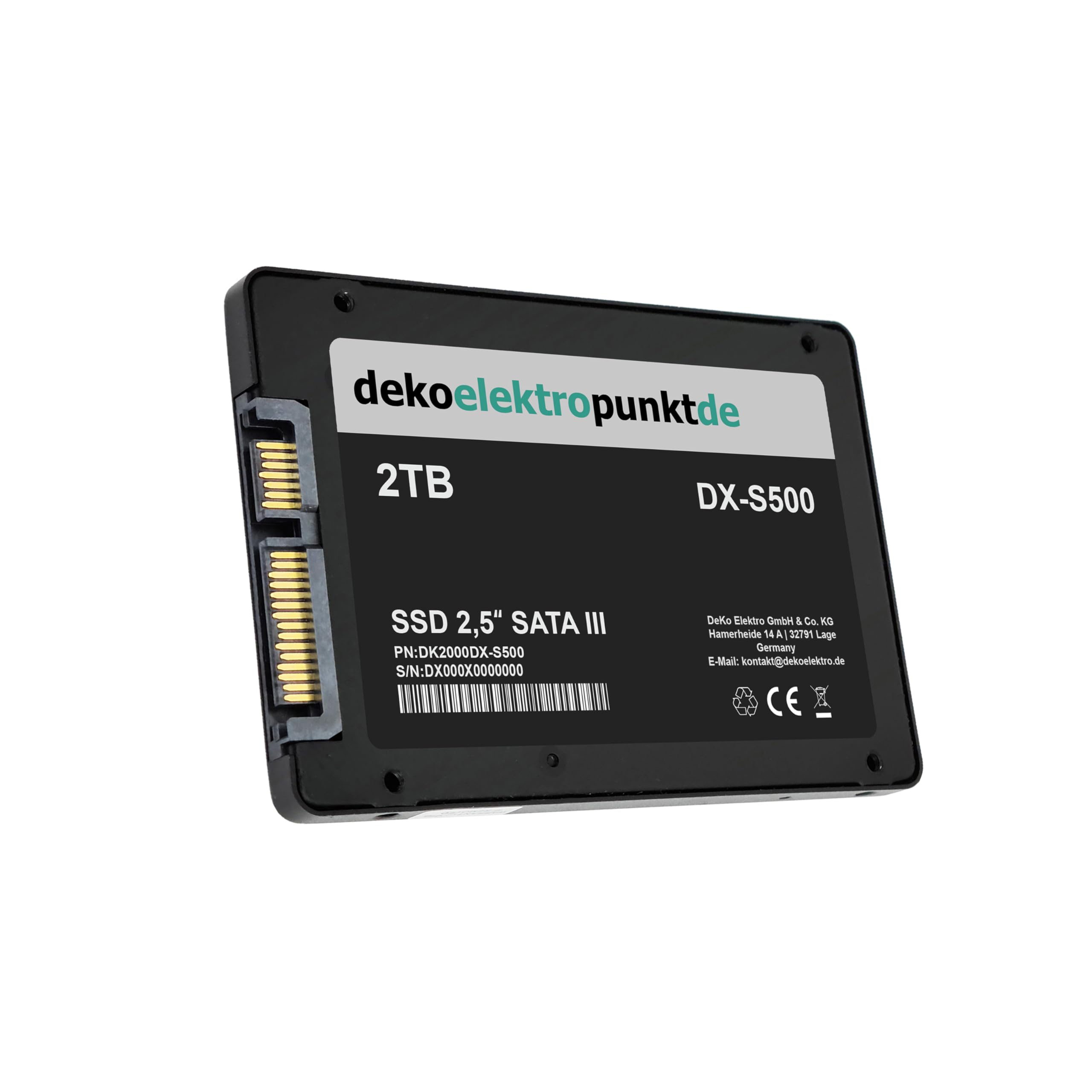dekoelektropunktde 2TB SSD harde schijf geschikt voor TravelMate