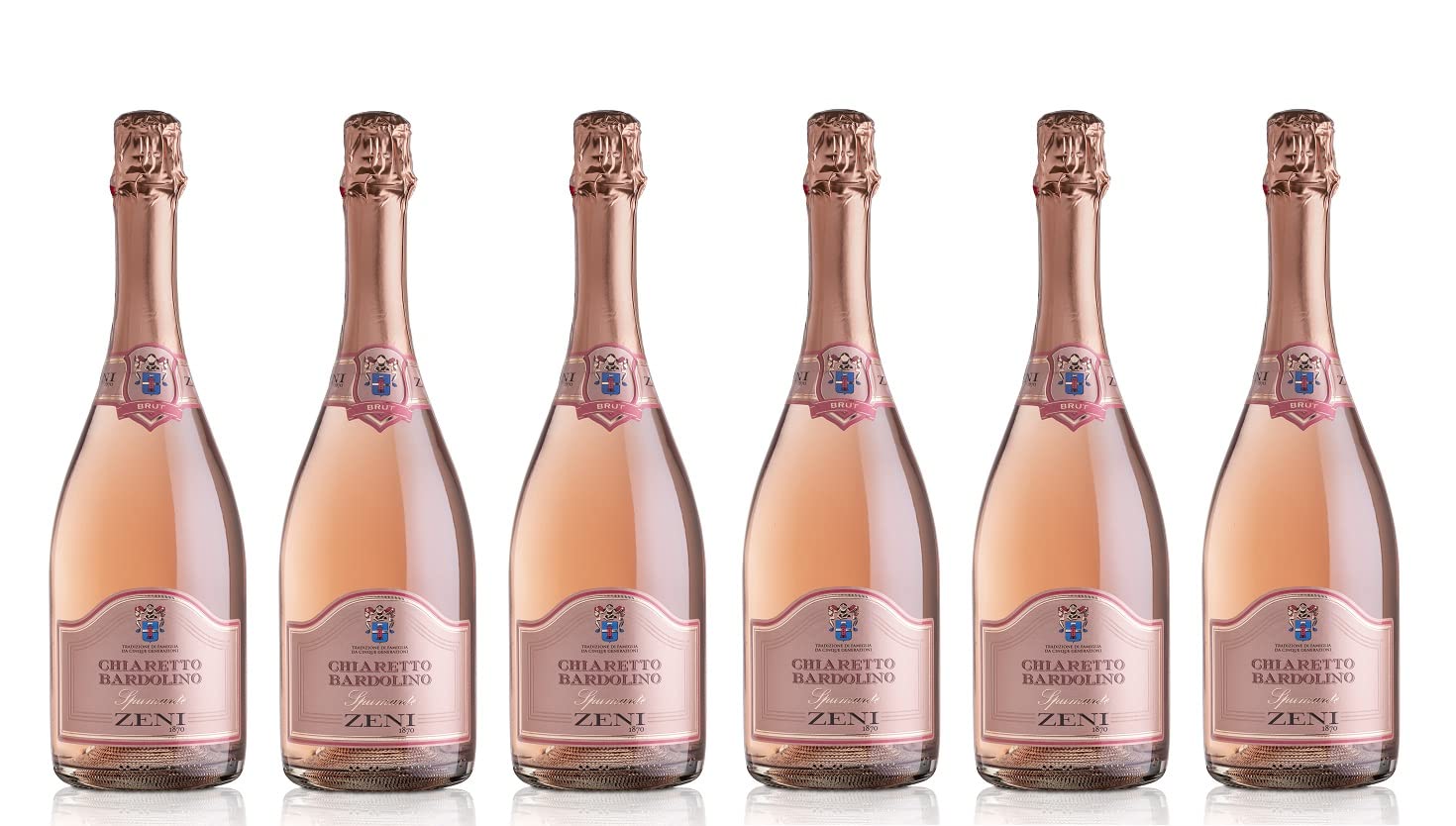 6x 0,75l - Zeni - Chiaretto Spumante brut - Bardolino D.O.P. - Veneto - Italien - Schaumwein brut