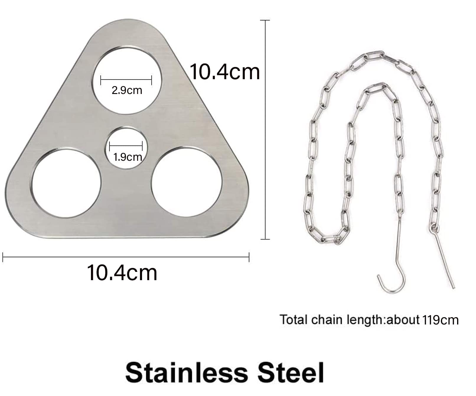 Treppiede Da Campeggio In Acciaio Inox - Griglia Portatile Per Cucina All'Aperto - Foto 10