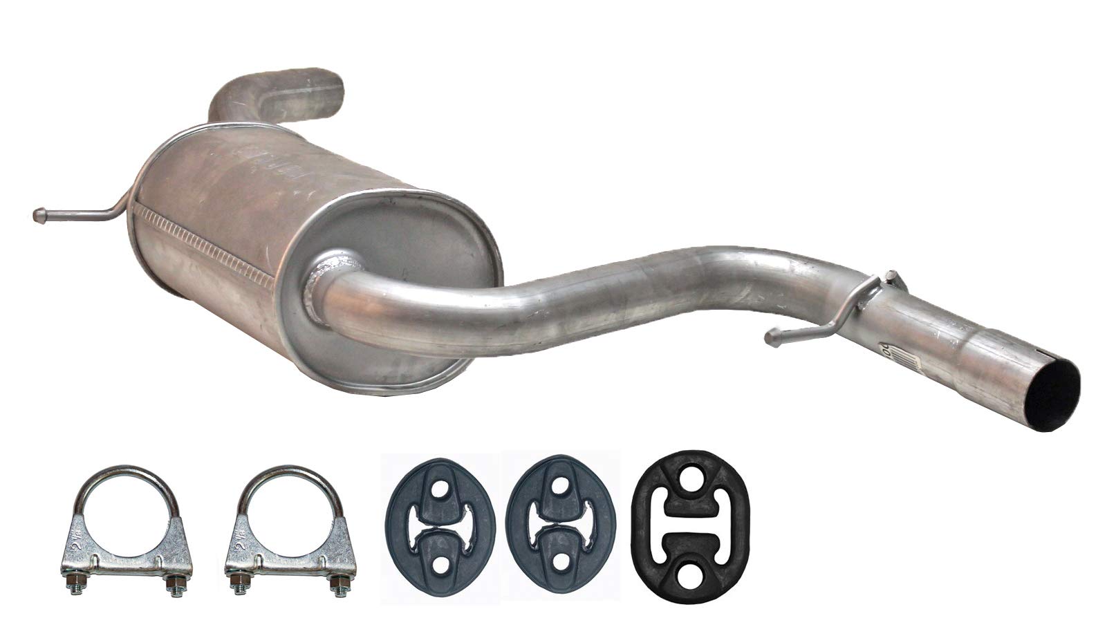 Ferroz Export Ersatz für Mittelschalldämpfer Audi A3 2.0 FSI, VW Golf V 5, 1.4, 2.0 Mitteltopf Auspuff